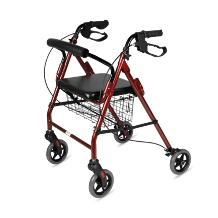 Folding Rollator Walker with Seat