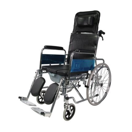 Recliner Wheelchair with Commode